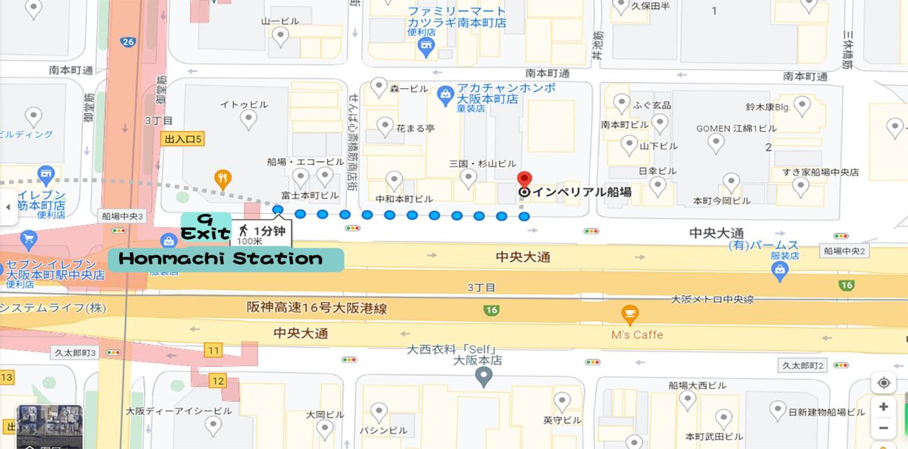 Апартаменты Imperial 心斎橋本町 Осака Экстерьер фото